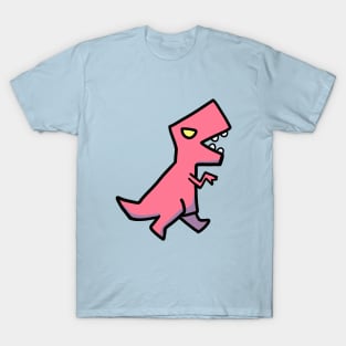 kids running t rex T-Shirt